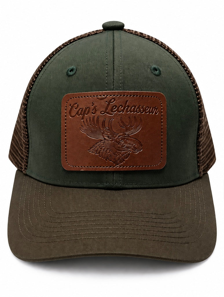 La verte et patch de cuire