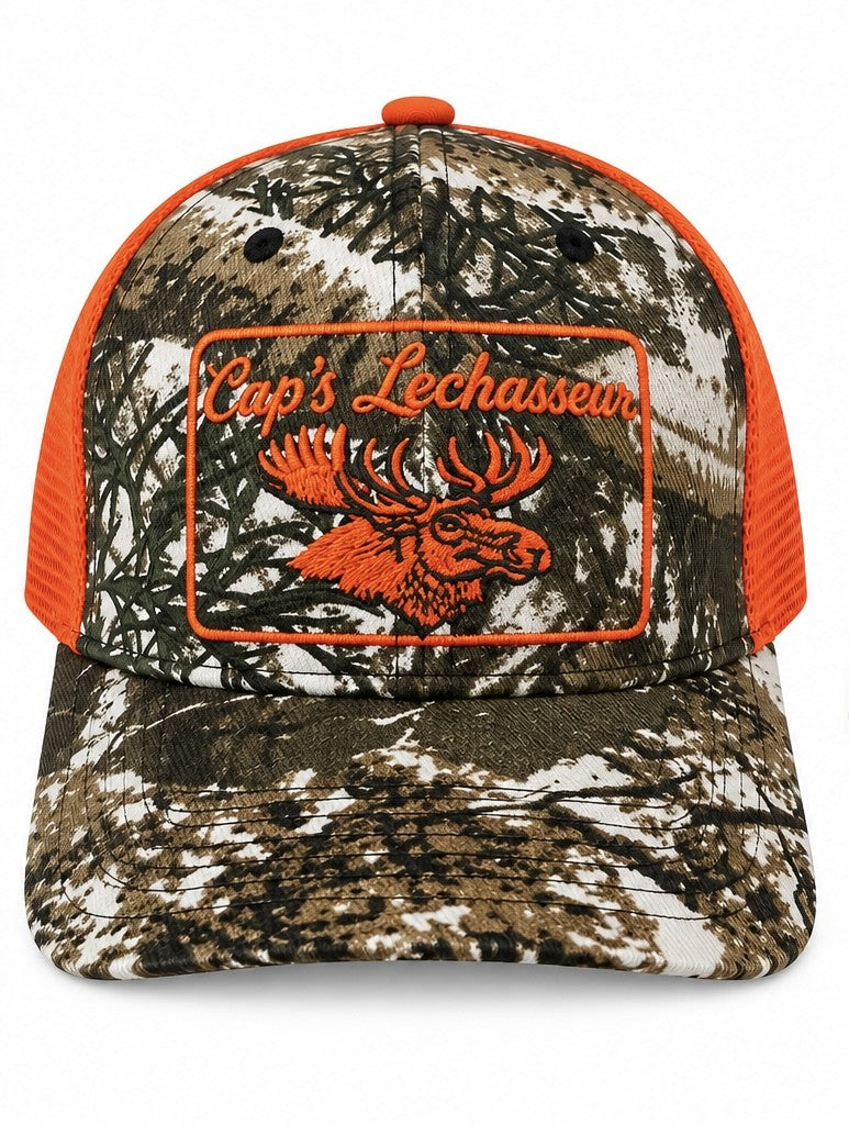 Casquette Camo Orange – Cap's Lechasseur